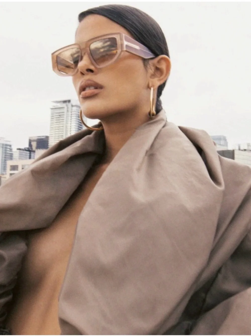 DEZI eyewear Backtrack Brown Bold Sunglasses